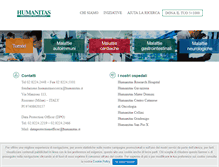 Tablet Screenshot of humanitasricerca.org